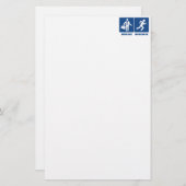 Het werk is belangrijk, het lopen is belangrijk briefpapier (Voorkant / Achterkant)