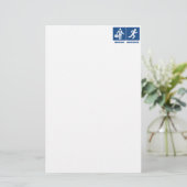 Het werk is belangrijk, het lopen is belangrijk briefpapier (Staand voorkant)