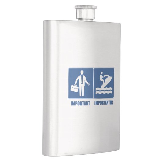 Het werk is belangrijk, Jet Skiing is belangrijk Flacon (Rechts)