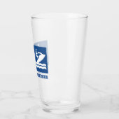 Het werk is belangrijk, Jet Skiing is belangrijk Glas (Links)