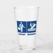 Het werk is belangrijk, Jet Skiing is belangrijk Glas (Voorkant)