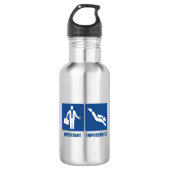 Het werk is belangrijk, Scuba het Duiken is belang Waterfles (Voorkant)