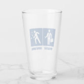 Het werk is belangrijk, tennis is belangrijk glas (Achterkant)