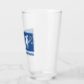 Het werk is belangrijk, tennis is belangrijk glas (Links)