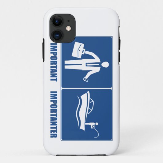 Het werk is belangrijk, Vist belangrijk Case-Mate iPhone Case (Achterkant)