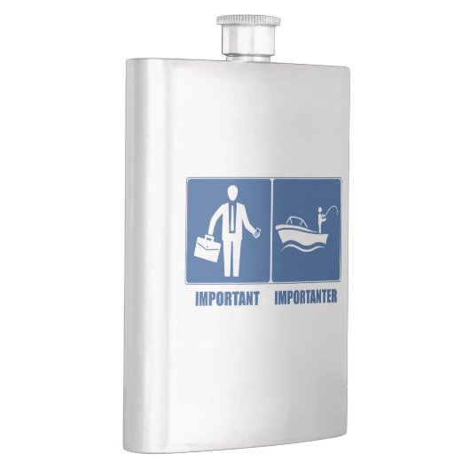 Het werk is belangrijk, Vist belangrijk Heupfles (Rechts)