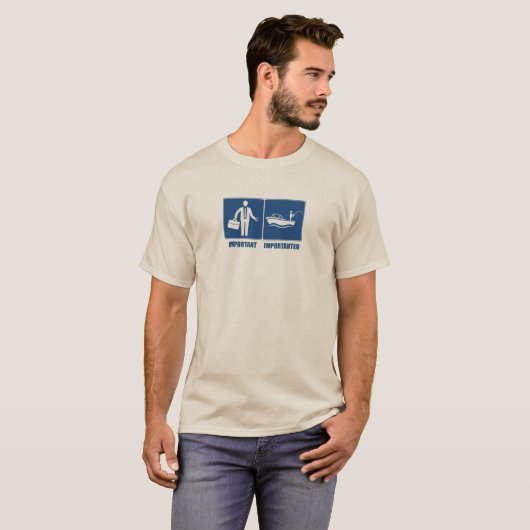 Het werk is belangrijk, Vist belangrijk T-shirt (Voorkant volledig)