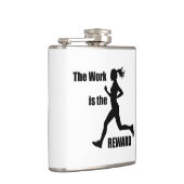 Het werk is de beloningsvrouw loper heupfles (Rechts)