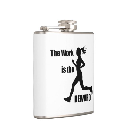 Het werk is de beloningsvrouw loper heupfles (Rechts)
