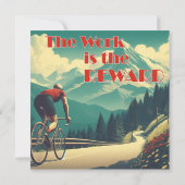 Het werk is de Reward Cyclist Mountains (Achterkant)
