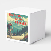 Het werk is de Reward Cyclist Mountains Bedankdoosjes (Achterkant)