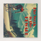 Het werk is de Reward Cyclist Mountains Legpuzzel (Horizontaal)