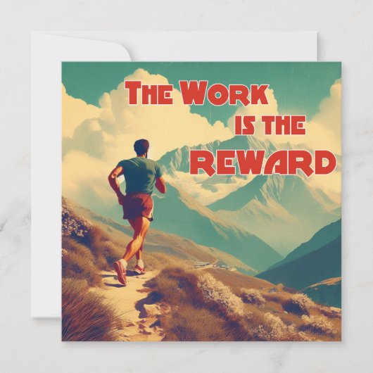 Het werk is de Reward Runner Mountains (Voorkant)
