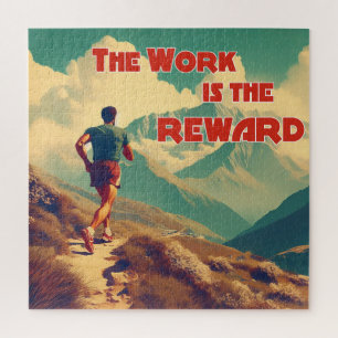 Het werk is de Reward Runner Mountains Legpuzzel
