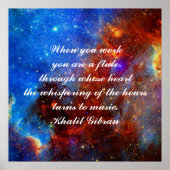 Het werk is liefde zichtbaar gemaakt poster (Voorkant)