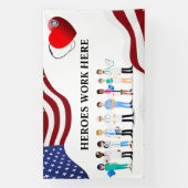 Het werk van helden hier aanpassen Het pictogram v Spandoek (Verticaal)