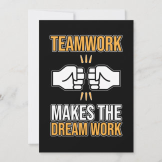 Het Werk van het team maakt de Waardering G van de Bedankkaart