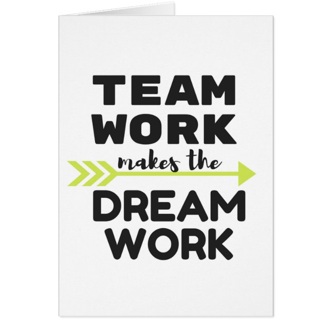 Het werk van het team maakt het werk van de Dream (Voorkant)