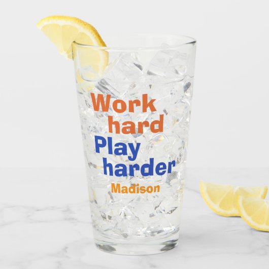 Het werk versus spel douanenaam glas (Voorkant ijs)