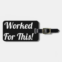 Het werk voor dit Bagagelabel