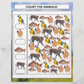 HET WERKBLAD VOERTUIGEN VOOR KINDEREN TELLEN FLYER (Achterkant)