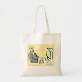 Het werken bij een Canvas tas van de Computer (Voorkant)