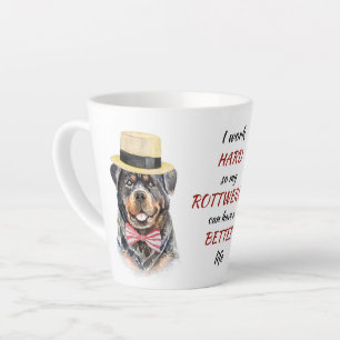 Het werken hard voor Mijn Rottweiler Latte Mok