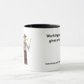 Het werken in dit ziekenhuis geeft me 11/10 pijn mok (Midden)