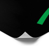 Het werken over de Feestdagen Slank kerstlicht Poster (Hoek)