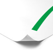 Het werken over de Feestdagen Slank kerstlicht Poster (Hoek)