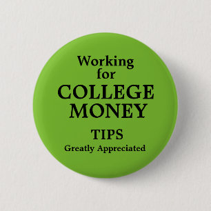 Het werken voor Geldtips van de Academie Ronde Button 5,7 Cm