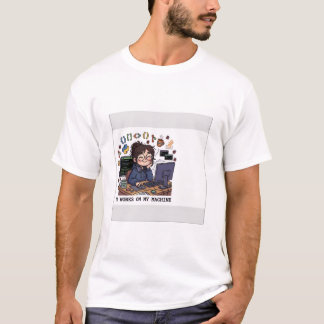 HET WERKT OP MIJN COMPUTER - Grappige programmeur  T-shirt