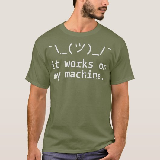 Het werkt op mijn computer programmeerkaart t-shirt (Voorkant)