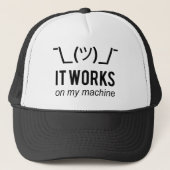 Het werkt op mijn machine - Programmer Excuseer Bl Trucker Pet (Voorkant)