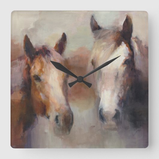 Het Westen blazen Vierkante Klok (Voorkant)