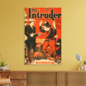 Het Westerne Cowboy Comedy Theatrical Canvas Afdruk (Insitu (Woonkamer))