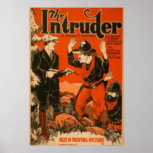 Het Westerne Cowboy Comedy Theatrical Poster (Voorkant)