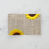 Het westerne Huwelijk van de Zonnebloem van de Bedankkaart (Binnen)