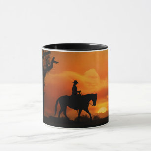 Het westerne Paard en de Ruiter van het Genoegen Mok