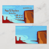 Het westerne Visitekaartje van de Kleur van het (Voorkant / Achterkant)