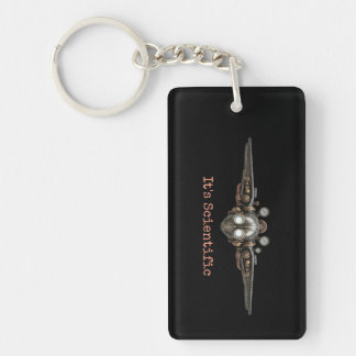 Het wetenschappelijke dubbele acryl sleutelhanger