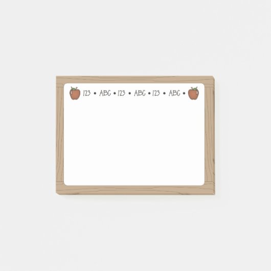 Het whiteboard van de leraar Sticky Post-It Notes (Voorkant)