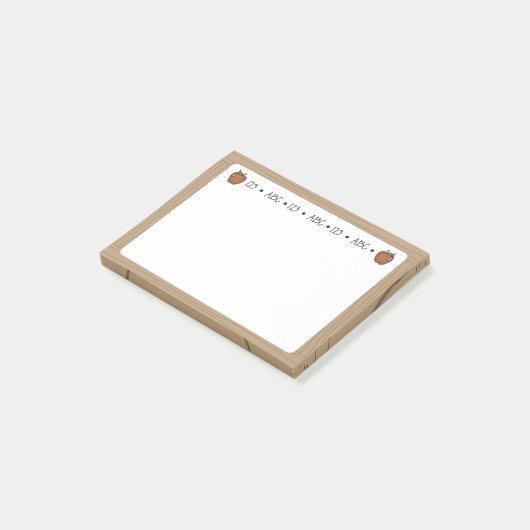 Het whiteboard van de leraar Sticky Post-It Notes (Schuin)