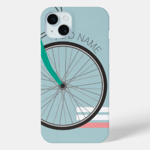 Het Wiel van de Fiets van Hipster met de Naam van iPhone 15 Mini Hoesje