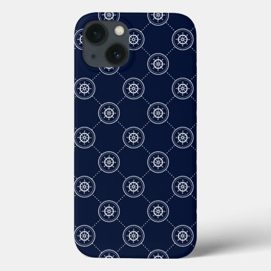 Het wielpatroon van de kapitein Case-Mate iPhone case (Achterkant)