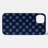 Het wielpatroon van de kapitein Case-Mate iPhone case (Achterkant (horizontaal))