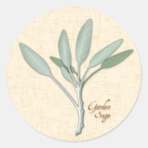 Het Wijze Kruid van de tuin Ronde Sticker