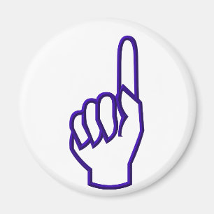 Het wijzen van vinger/hand magneet