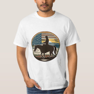 Het Wilde Westen leeft shirt, Grote Amerikaanse Ro T-shirt