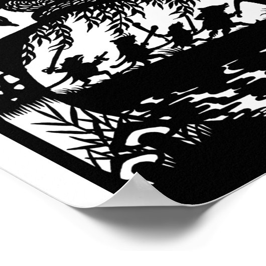 Het wind in de wilgen poster (Hoek)